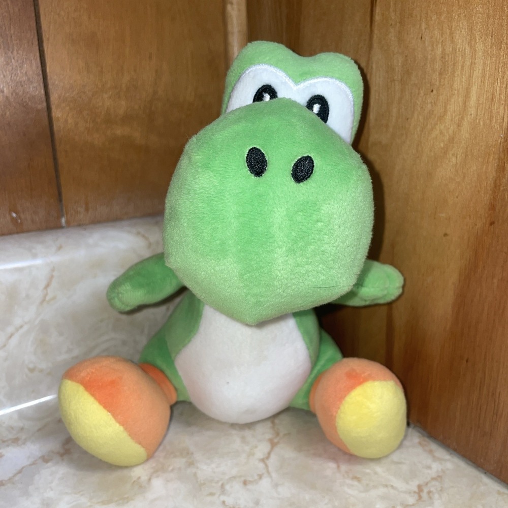 Super Mario Bros Yoshi Plush Toy 8" Green‎ Nintendo Little Buddy 2017